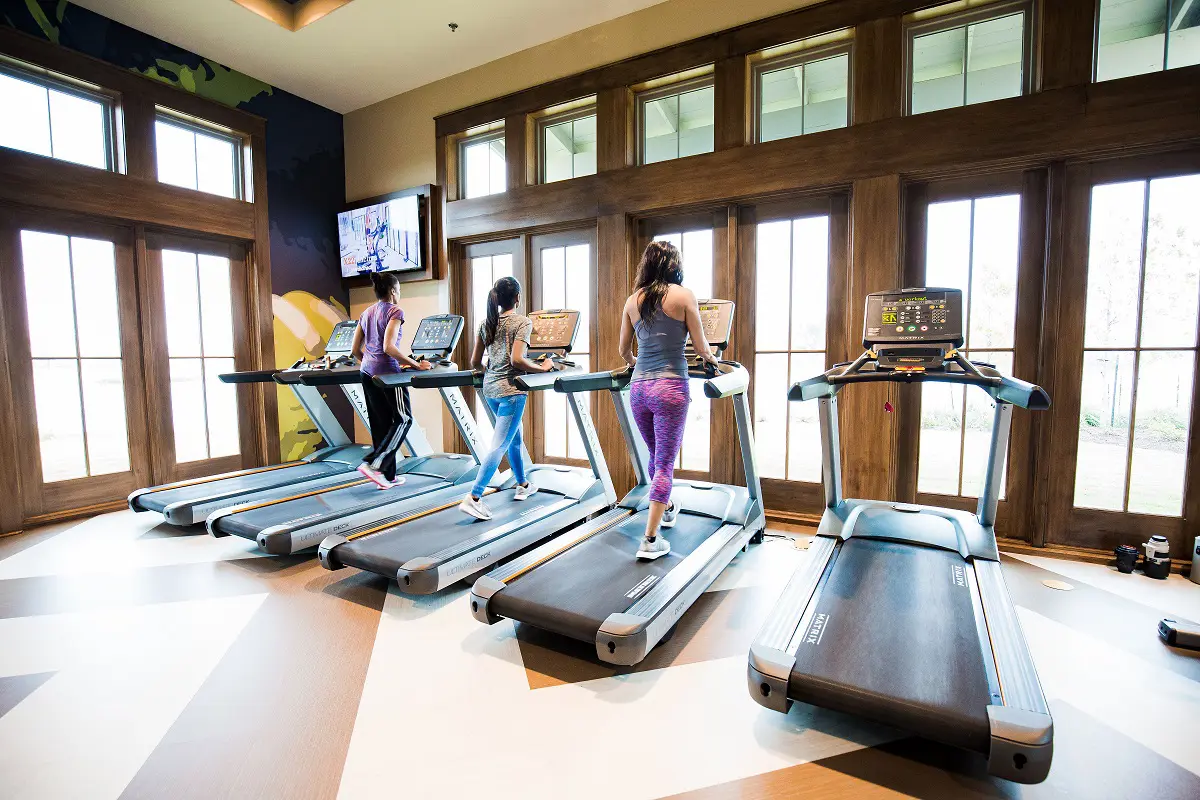 Women on treadmills