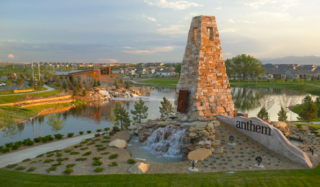 Entrance to Anthem Highlands Community in Broomfield