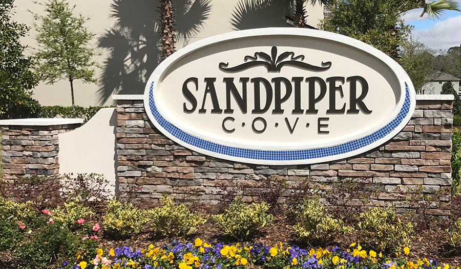 Entrance to Sandpiper Cove in Jacksonville FL