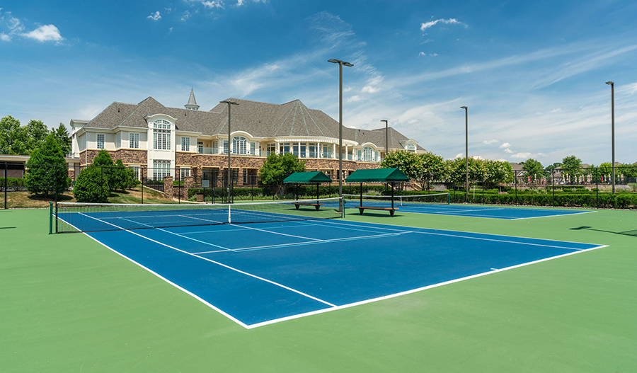 Tennis court in Bulle Rock in Maryland