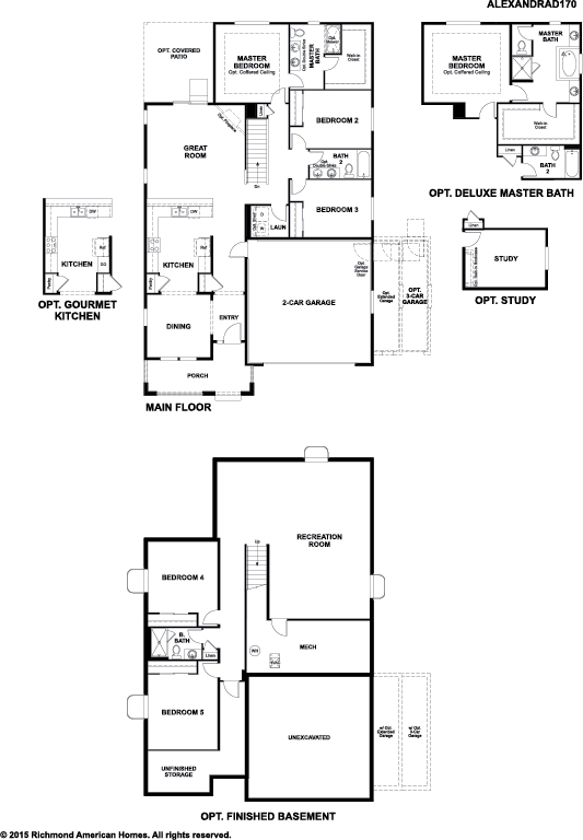 Traditions Aurora Community Richmond American Homes Alexandra D170 Traditions Fp Jpg