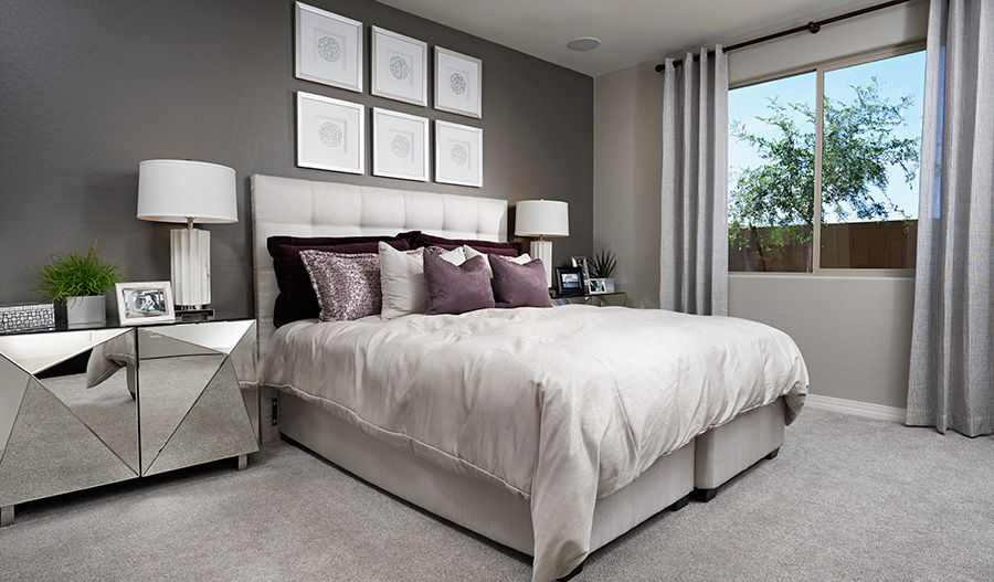 Owner's bedroom in the Amethyst floor plan