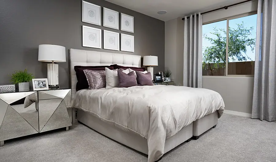 Owner's bedroom in the Amethyst floor plan