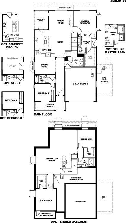 Traditions Aurora Community Richmond American Homes Anika D175 Traditions Fp Jpg