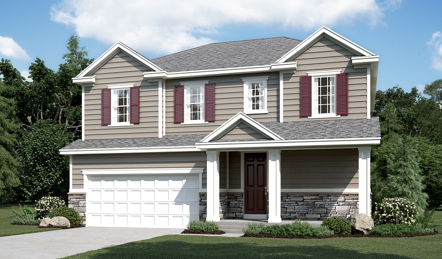 Bedford floor plan at Pony Express Estates Richmond American Homes