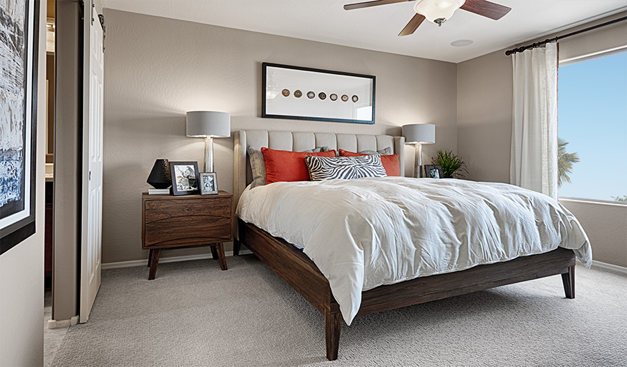 Owner's bedroom in the Citrine floor plan