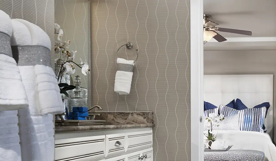 Owner's bathroom in the Hemingway floor plan