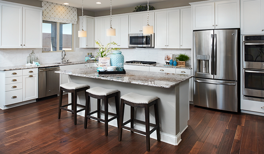 Kitchen with center island in the Madison/Sycamore floor plan