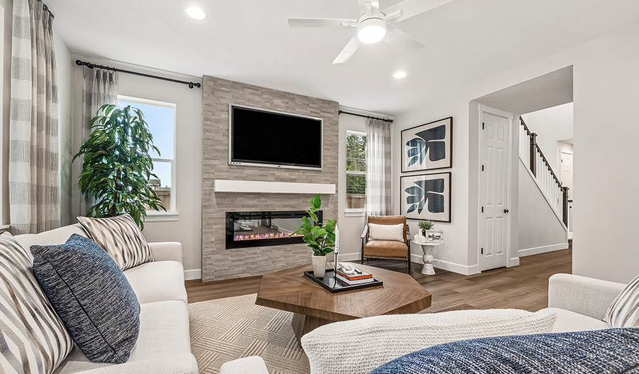 Family Room of the Lowell floor plan