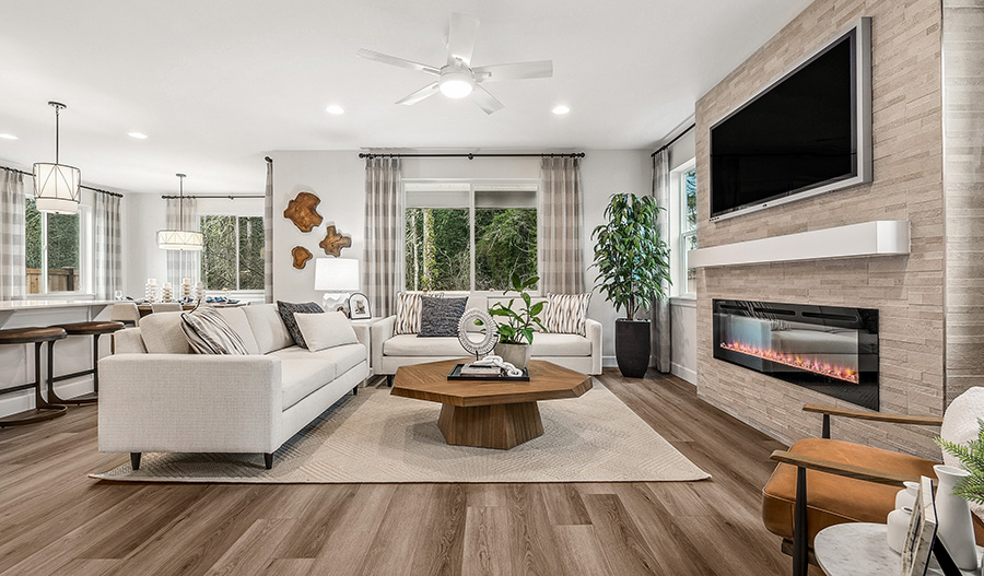 Family Room of the Lowell floor plan