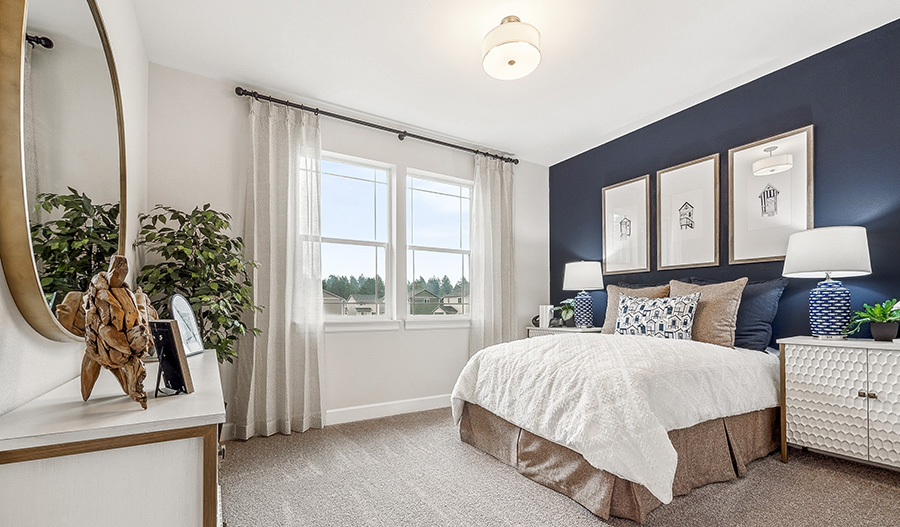 Bedroom of the Lowell floor plan