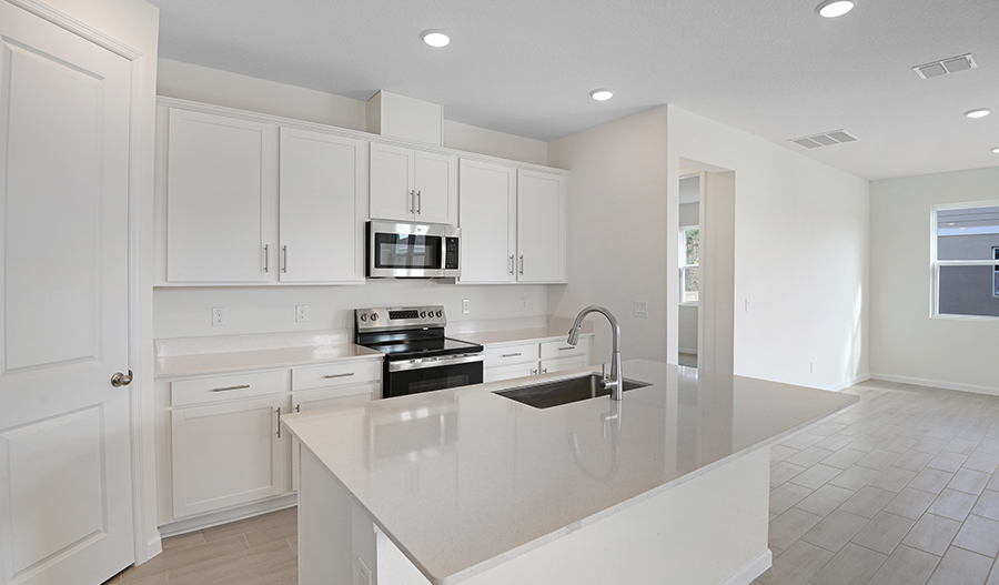 Kitchen of the Azure floor plan