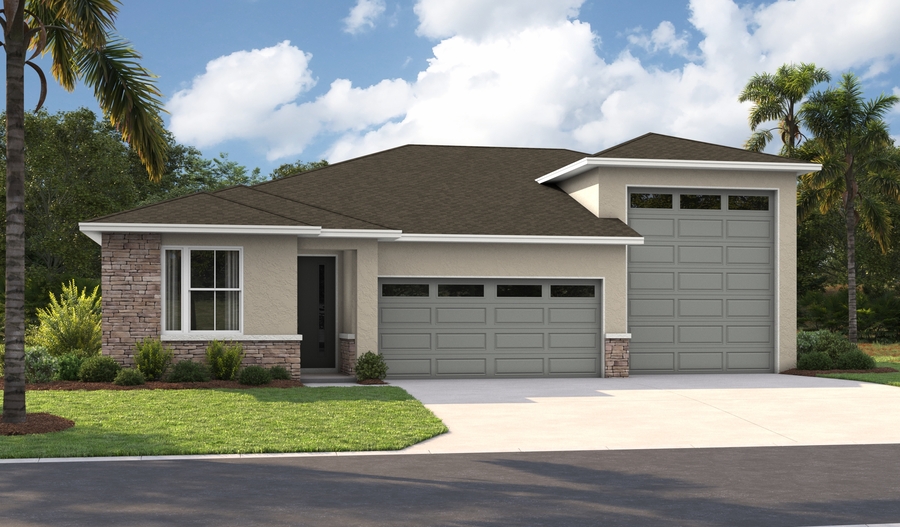 Elevation K of the Pewter floor plan