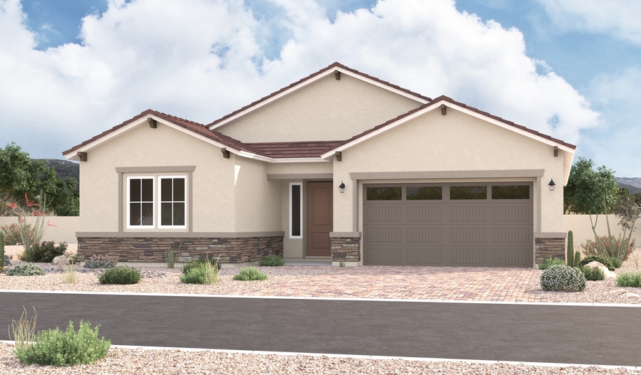 Elevation B of the Cassandra floor plan