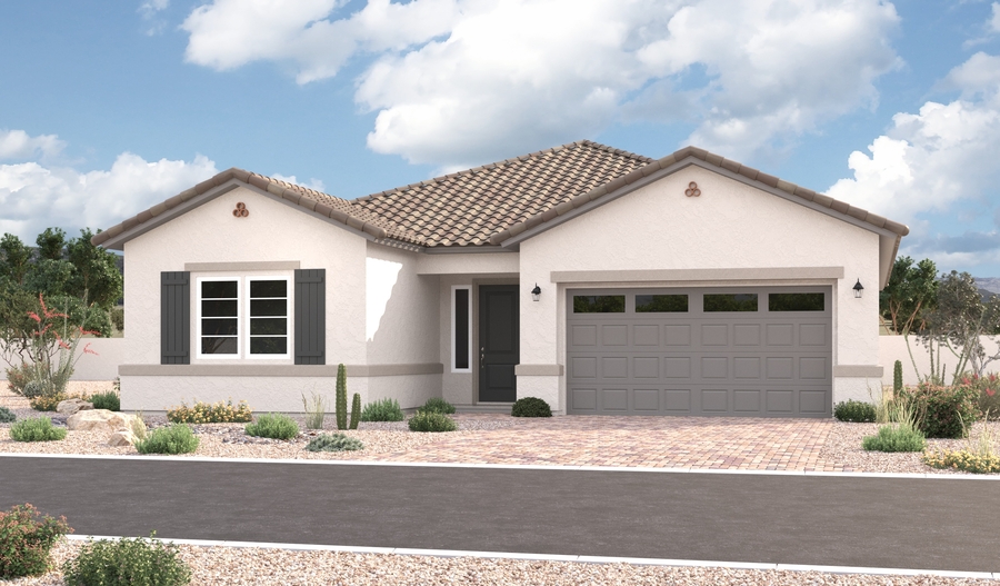 Elevation A of the Cassandra floor plan