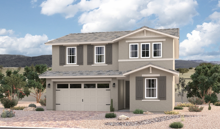 Elevation A of the Pearl floor plan