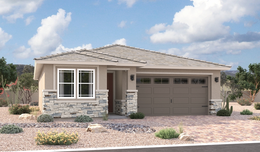 Elevation C of the Azure floor plan