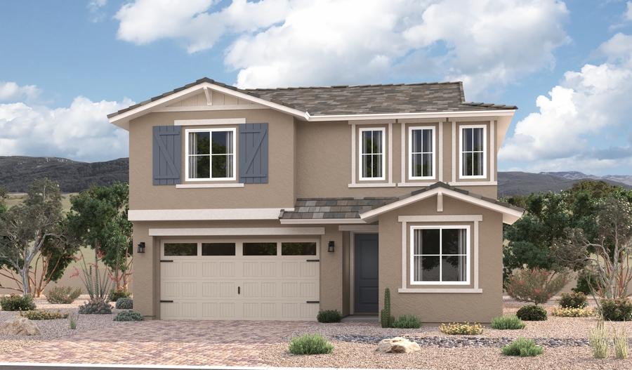Elevation A of the Moonstone floor plan