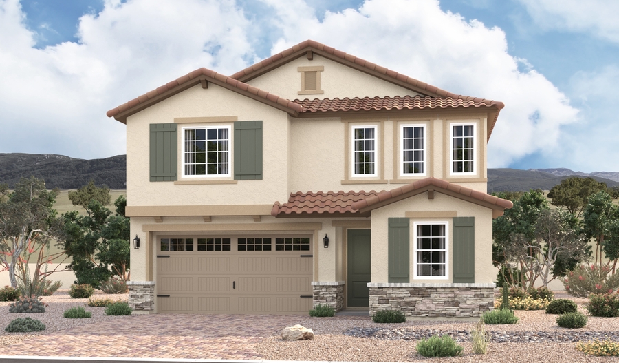 Elevation B of the Moonstone floor plan