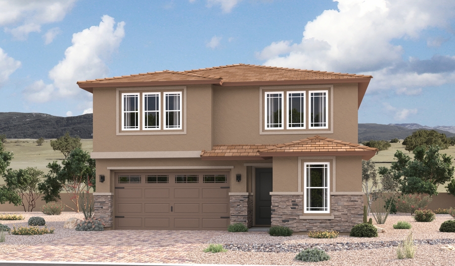 Elevation C of the Moonstone floor plan