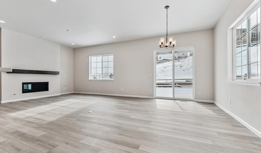 Great Room of the Harris floor plan