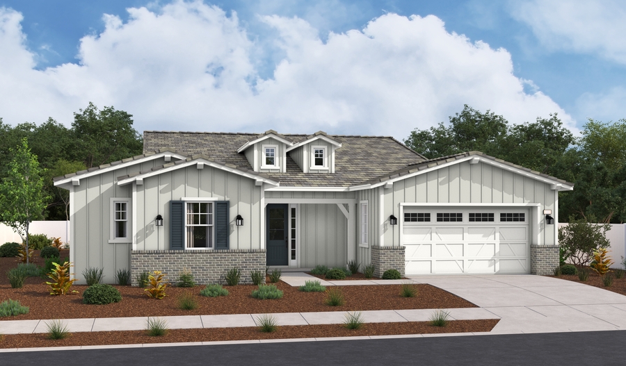 Elevation B of the Maddox floor plan