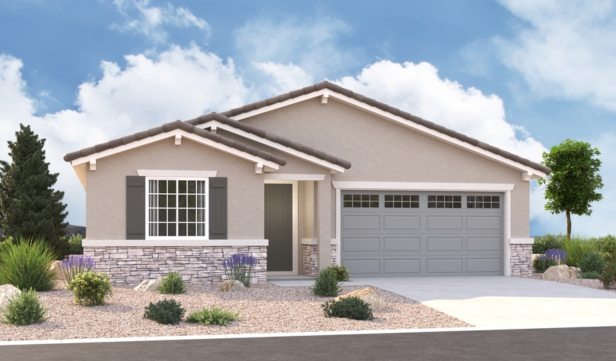 Elevation B of the Agate floor plan