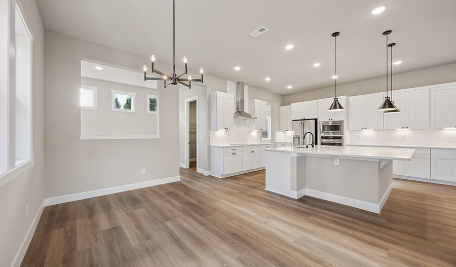 Kitchen and Dining of the Harmon floor plan