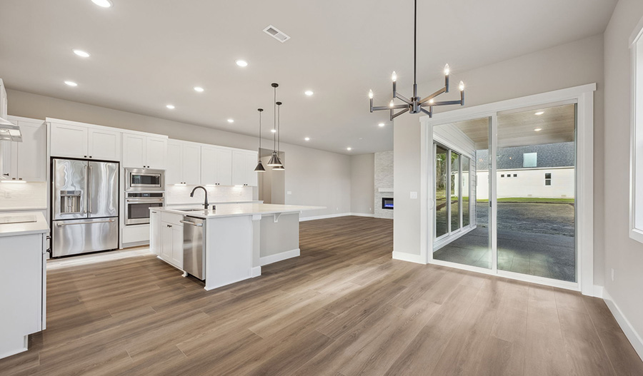 Kitchen and Dining of the Harmon floor plan