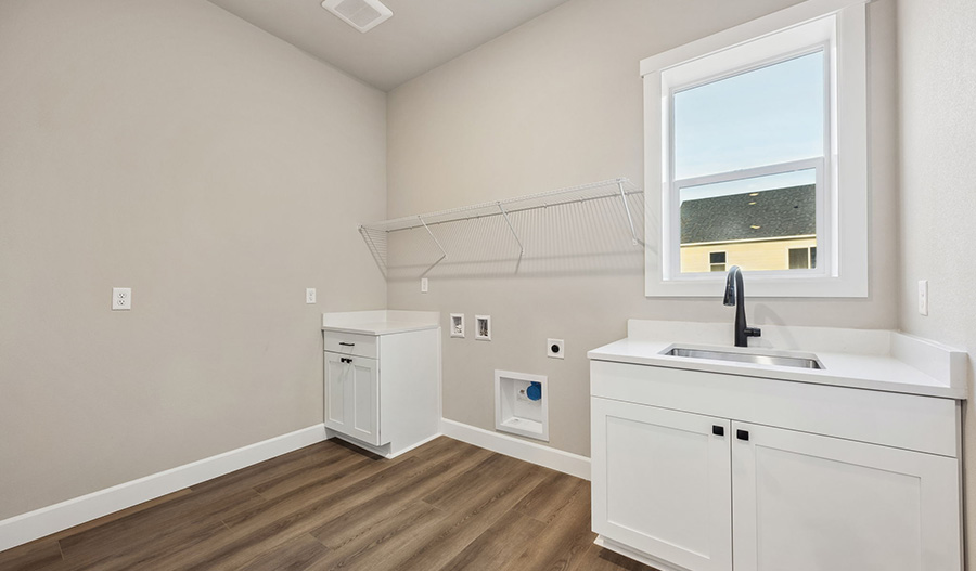 Laundry of the Harmon floor plan