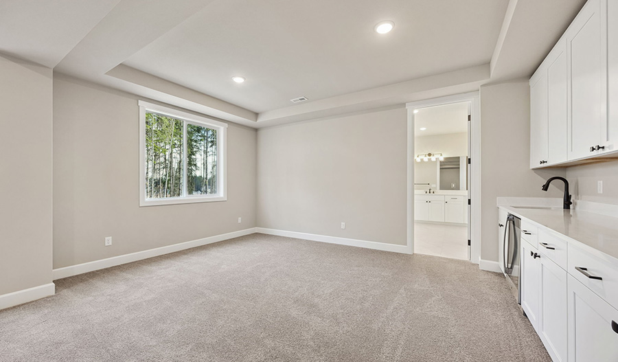 Basement of the Harmon floor plan