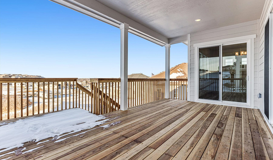 Patio of the Harmon floor plan
