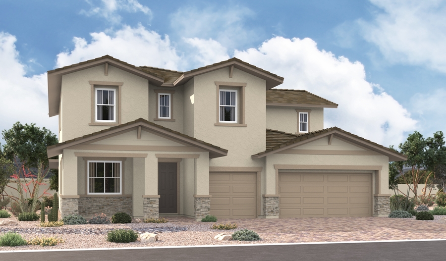 Elevation B of the DillonII floor plan