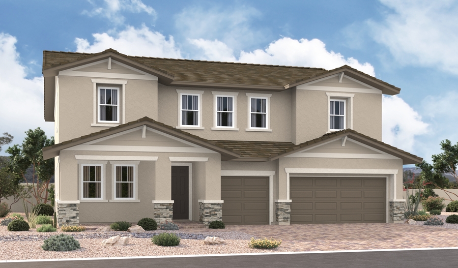 Elevation B of the Paxton floor plan