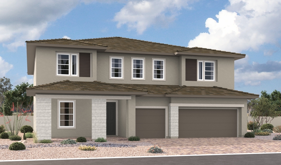 Elevation C of the Paxton floor plan