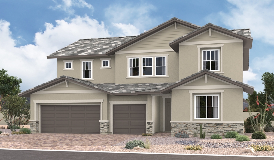 Elevation B of the Dayton floor plan