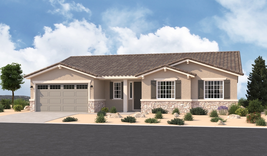 Elevation B of the Melody floor plan