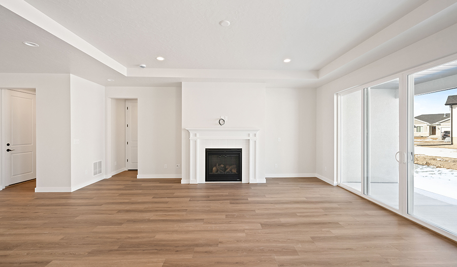 Great Room of the Delaney floor plan
