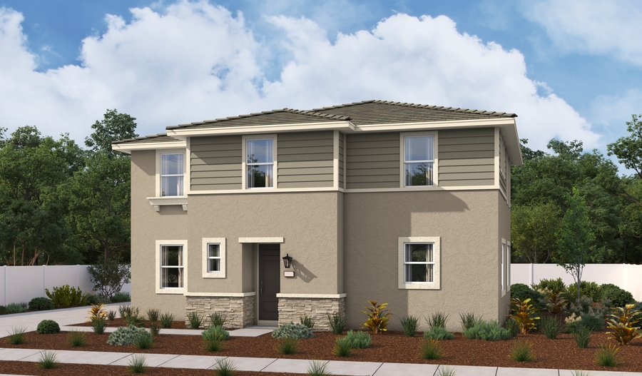 Elevation B of the Newman floor plan