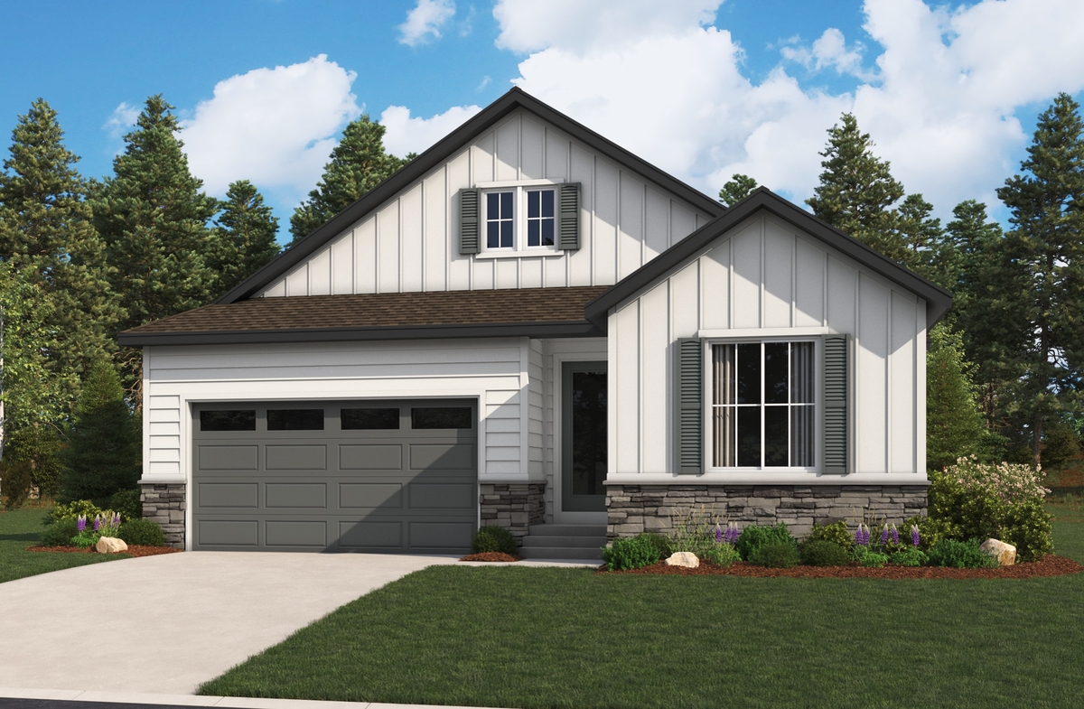 Elevation A of the Arlington floor plan