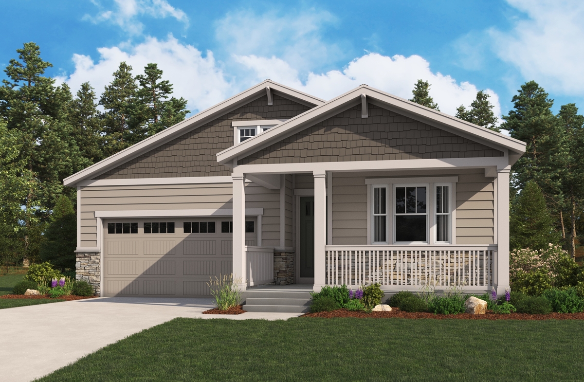 Elevation B of the Arlington floor plan