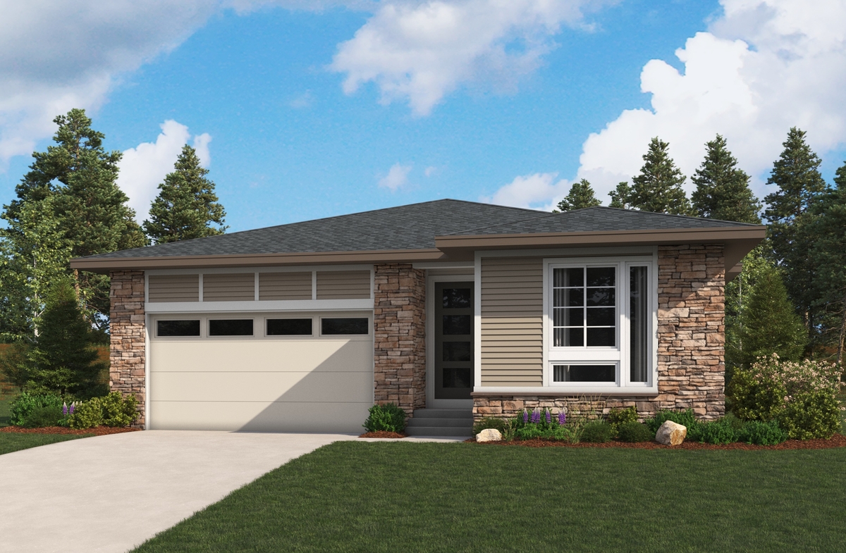 Elevation C of the Arlington floor plan