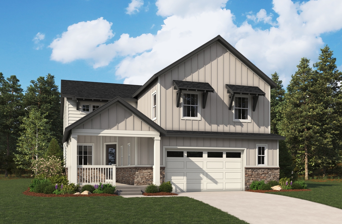 Elevation A of the Seth floor plan