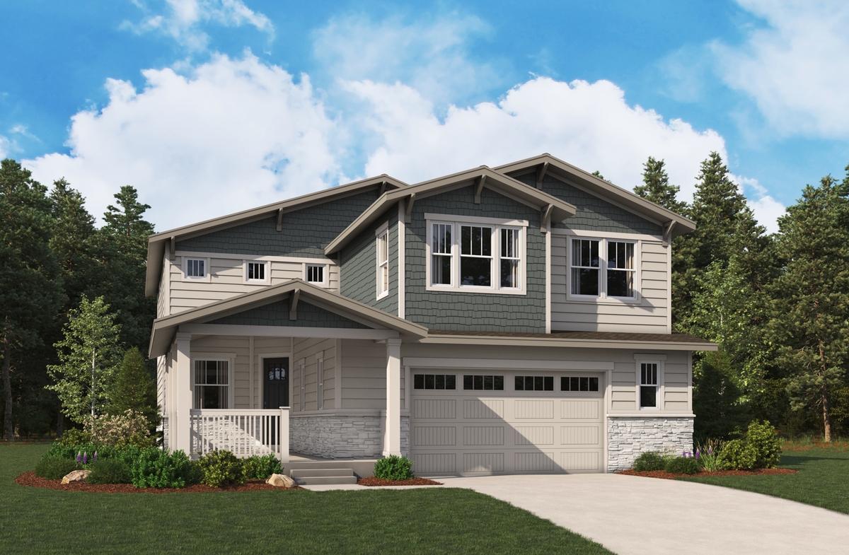 Elevation B of the Seth floor plan