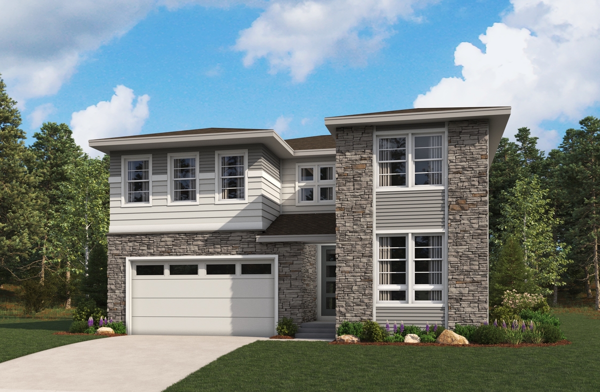 Elevation C of the Coronado floor plan