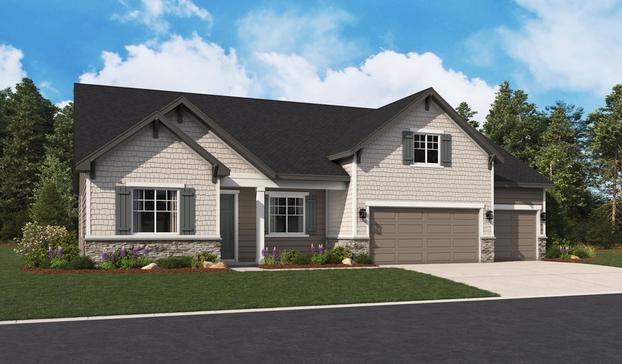 Elevation B of the Helena floor plan