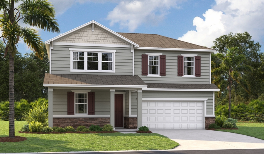 Elevation M of the Elderberry floor plan
