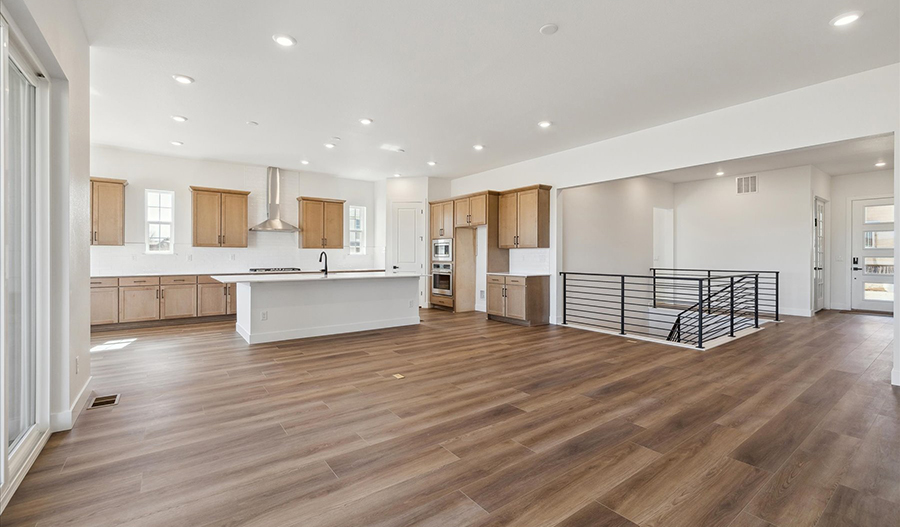 Great Room and Kitchen of the Riverbend floor plan