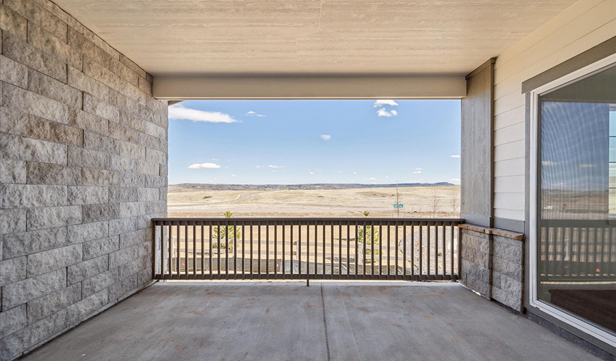 Patio of the Riverbend floor plan