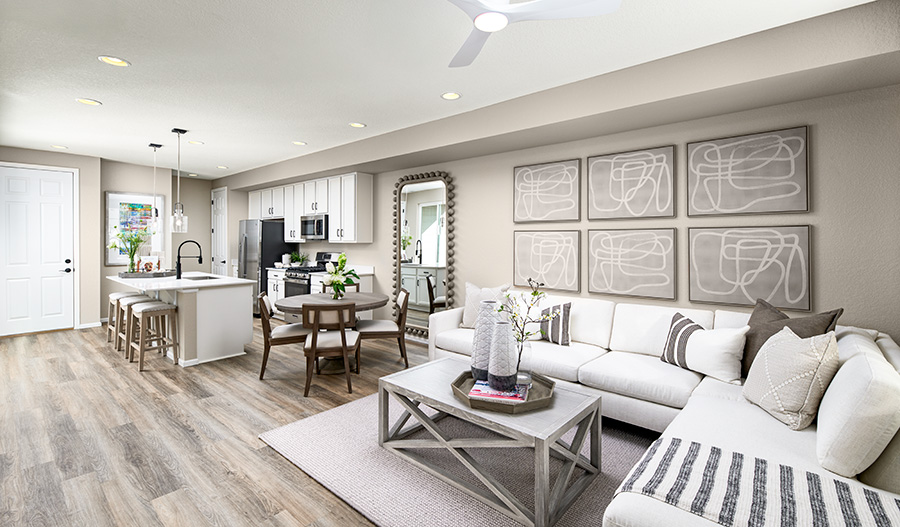 Great Room of the Boston floor plan